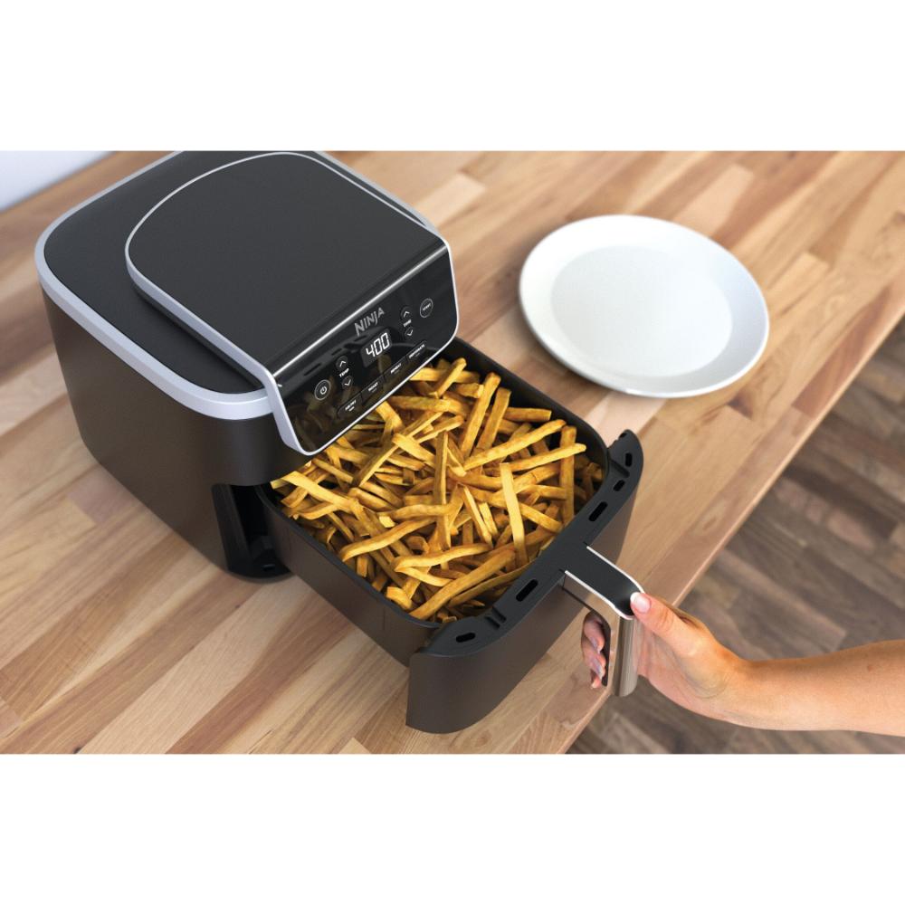 Ninja Air Fryer Pro air fryer basket filled with fries