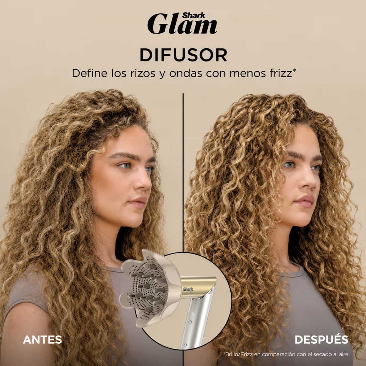 Multiestilizador Shark Glam FlexStyle HD6052S con Difusor 5 En 1 Antifrizz