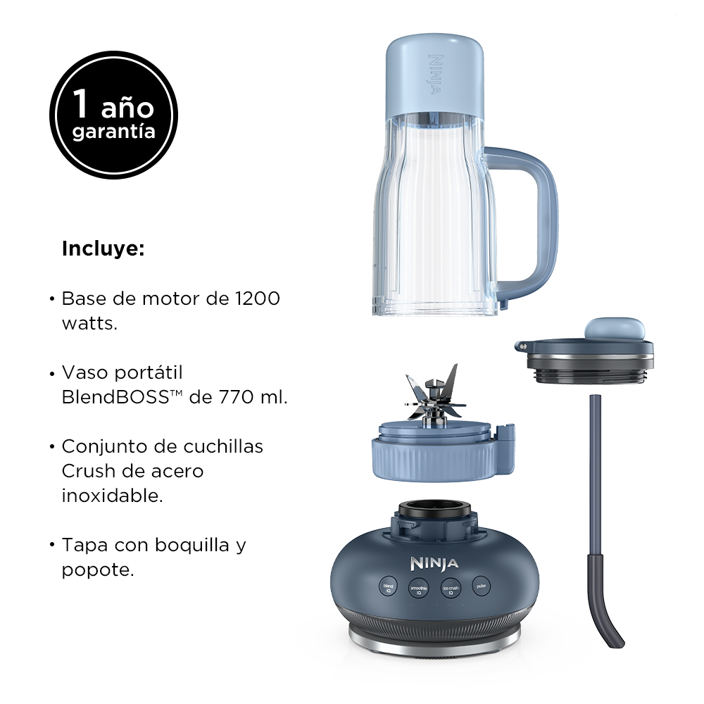 Licuadora Personal Ninja Blendboss Gris Cyberspac