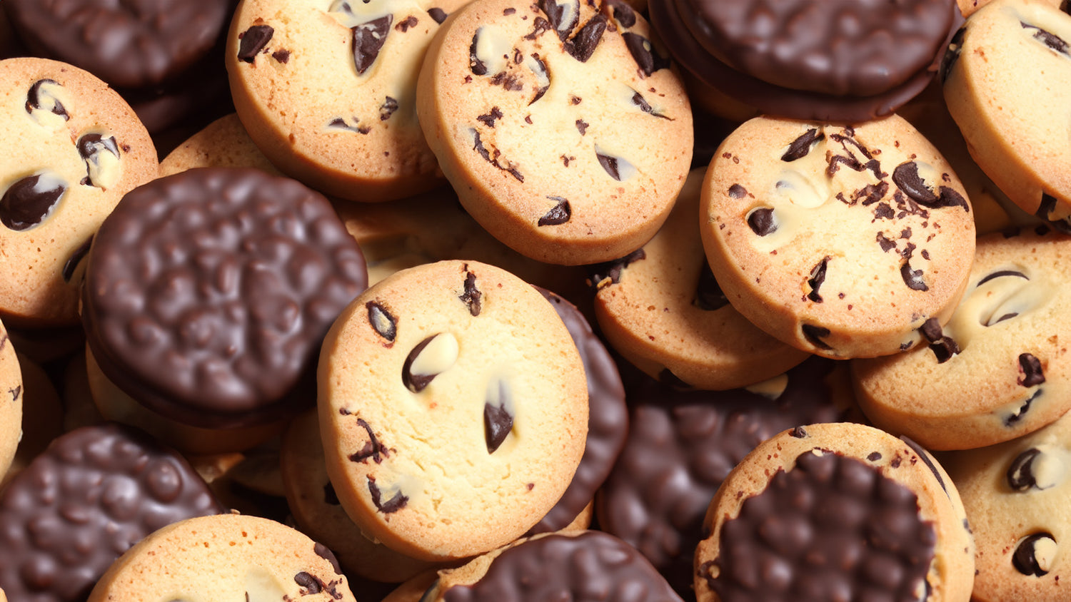 Galletas de café y chocolate blanco