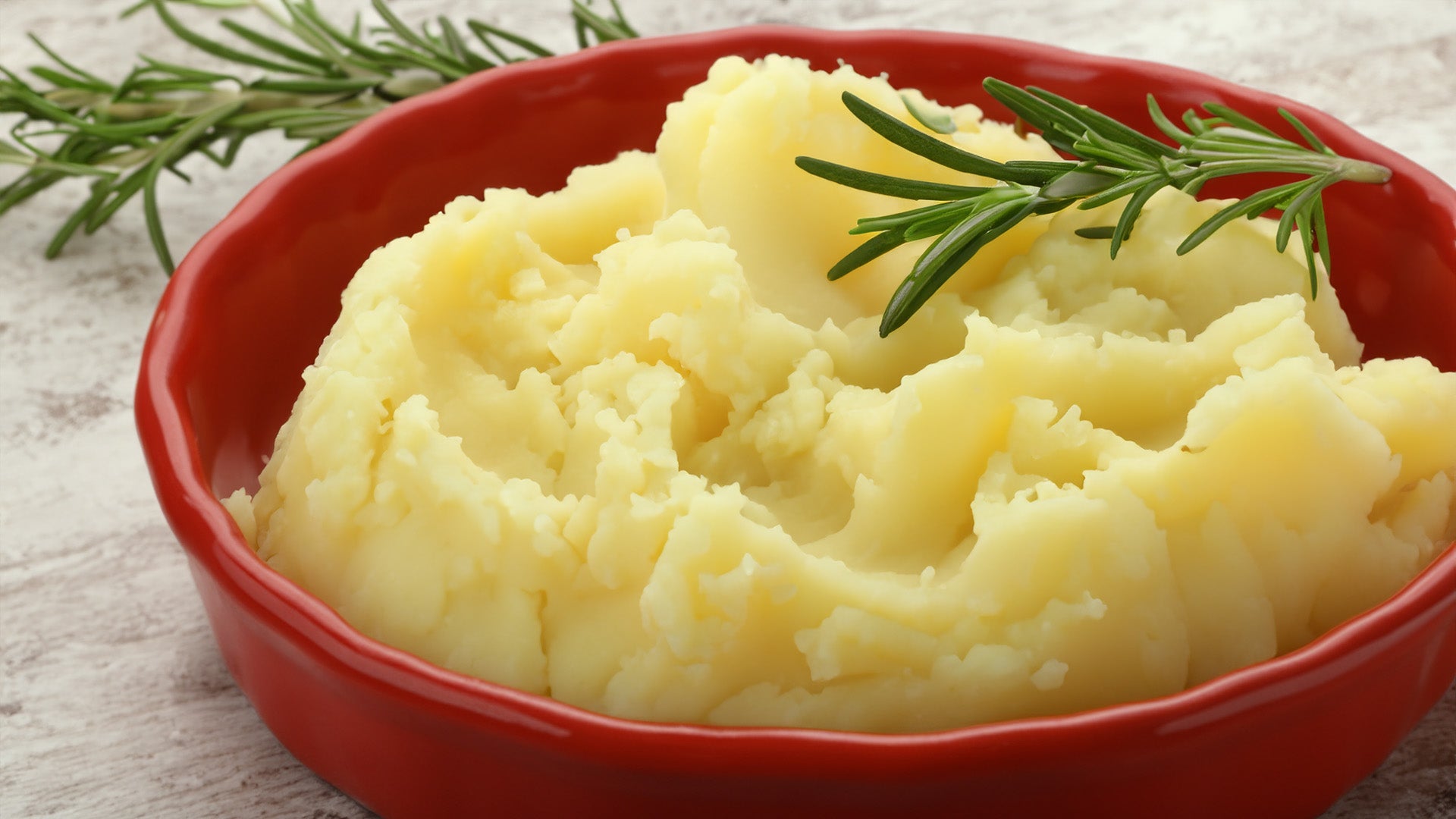 Puré de papa con toque de romero