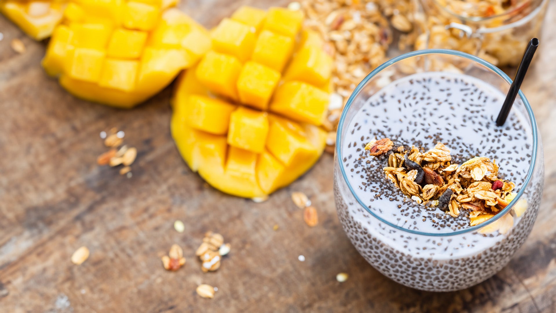 Smoothie Tropical con Semillas de Chía 