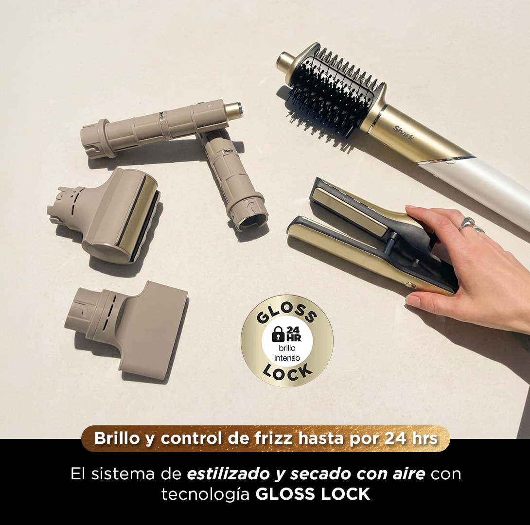 Multiestilizador Shark Glam FlexStyle HD6051S 5 En 1 Secador Rizador Alisador
