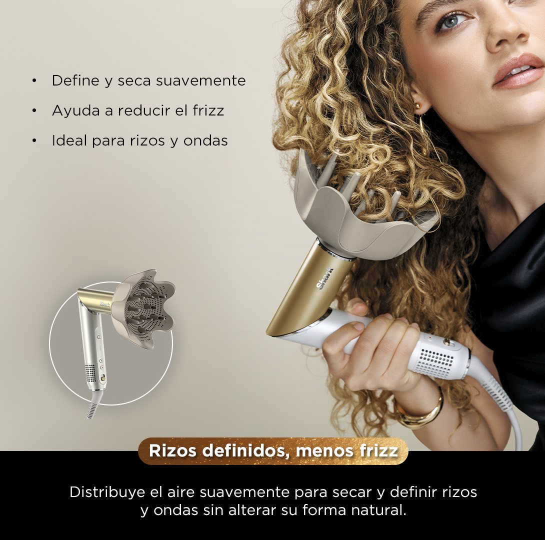 Multiestilizador Shark Glam FlexStyle HD6052S con Difusor 5 En 1 Antifrizz