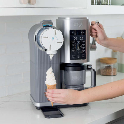 Máquina de helado Ninja Swirl by Creami | 6 Programas para Servir en Swirl Estilo Heladería | Incluye 2 Contenedores