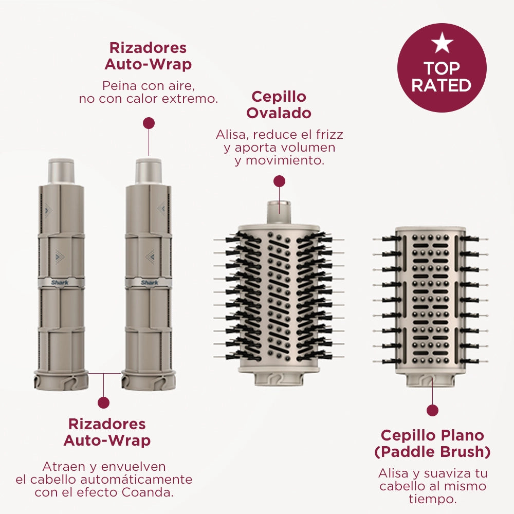 Shark FlexStyle® - Multiestilizador de cabello HD430 - Liso y Ondulado