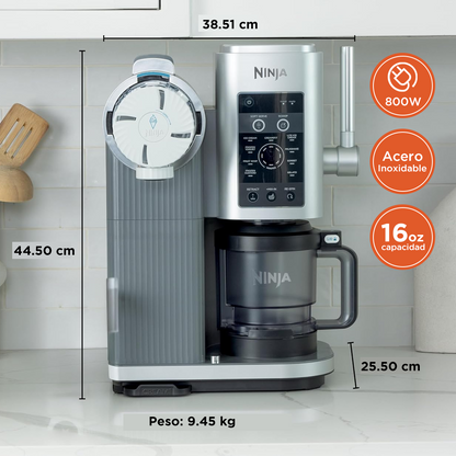 Máquina de helado Ninja Swirl by Creami | 6 Programas para Servir en Swirl Estilo Heladería | Incluye 2 Contenedores