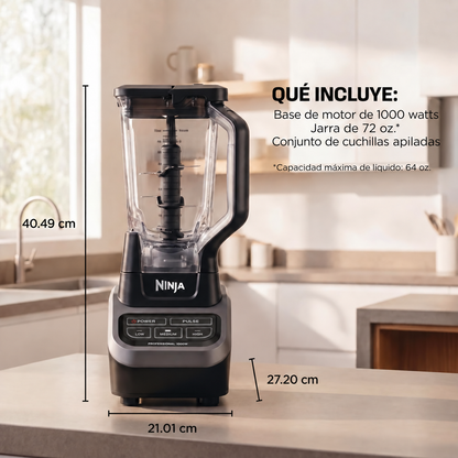 Licuadora Profesional Ninja 1000 Watt Negra BL610