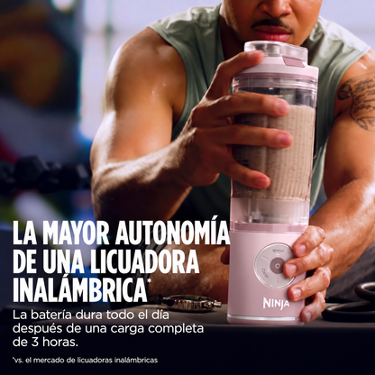 Licuadora Portátil Recargable Ninja Blast Max BC251PK Rosa