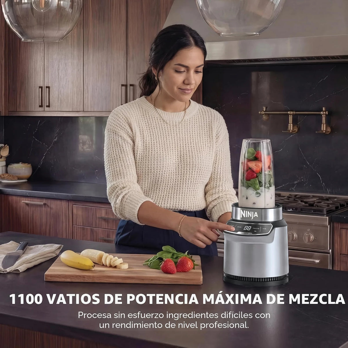 Licuadora Personal Nutri Pro con Auto-IQ Ninja 1100W BN401