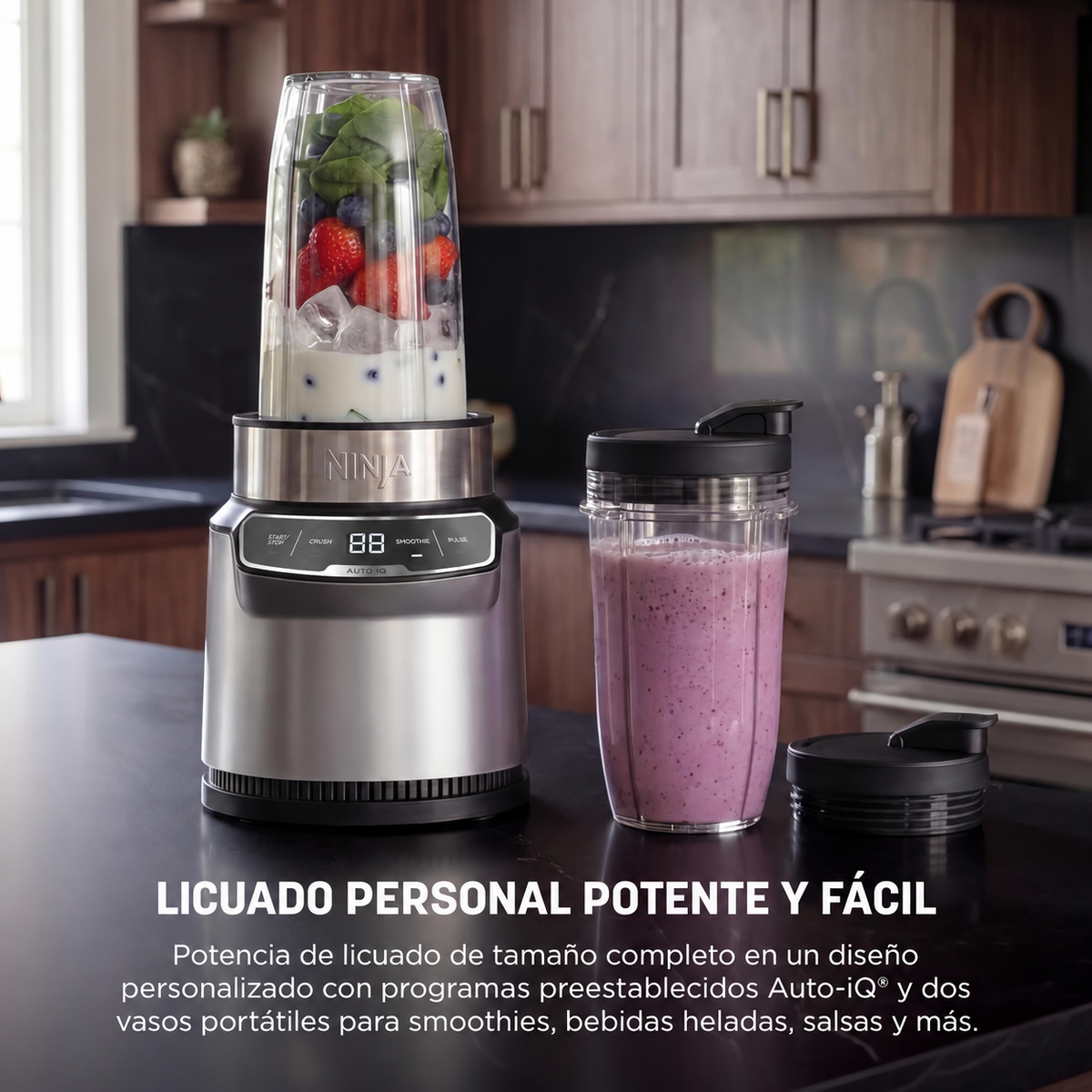 Licuadora Personal Nutri Pro con Auto-IQ Ninja 1100W BN401