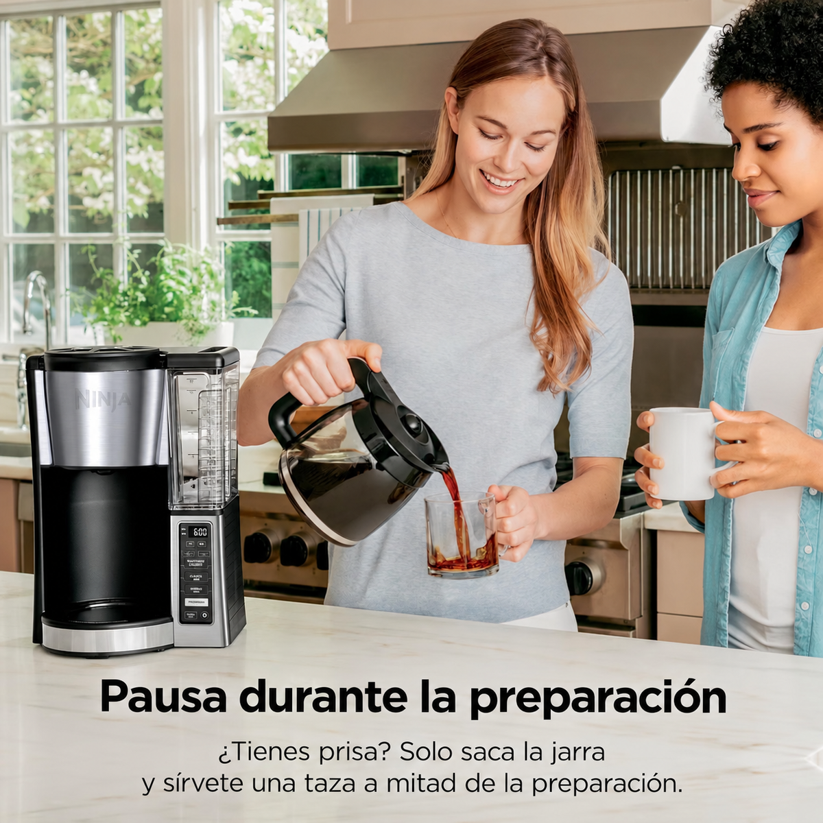 Cafetera Programable Ninja 12 tazas con depósito extraíble de agua CE250
