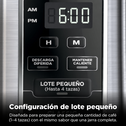 Cafetera Programable Ninja 12 tazas con depósito extraíble de agua CE250
