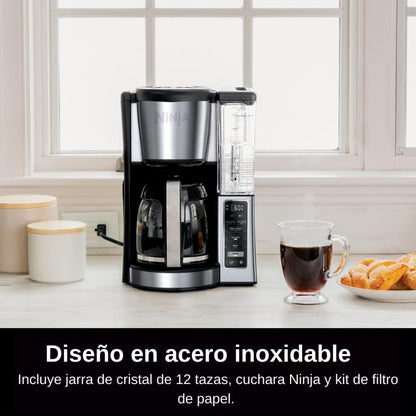 Cafetera Programable Ninja 12 tazas con depósito extraíble de agua CE250