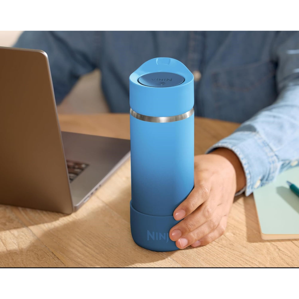 Vaso Térmico Ninja Sip Perfect 16 Oz Azul Tropical