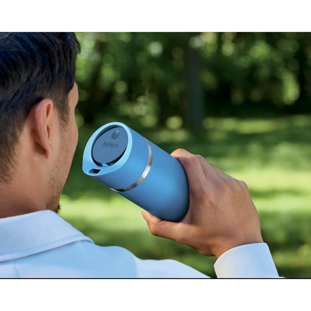Vaso Térmico Ninja Sip Perfect 16 Oz Azul Tropical