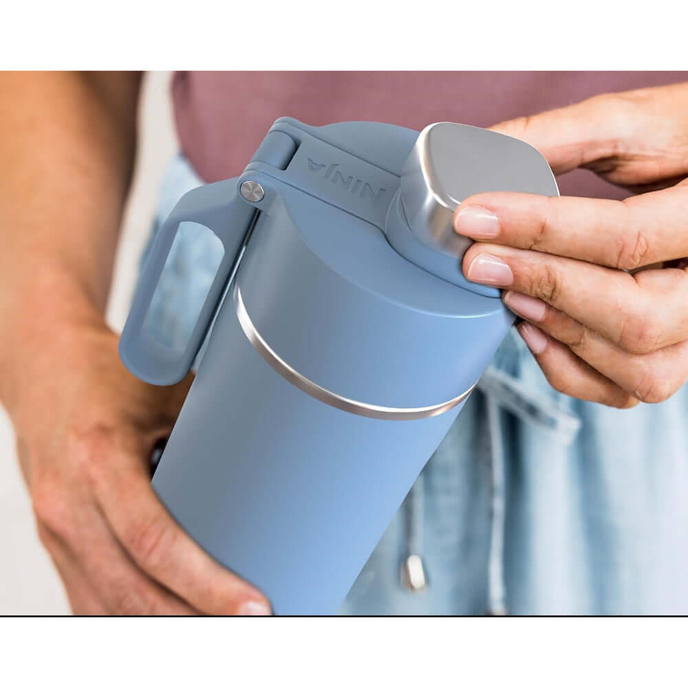 Botella De Agua  Ninja Thirsti 24 Oz Azul Tormenta