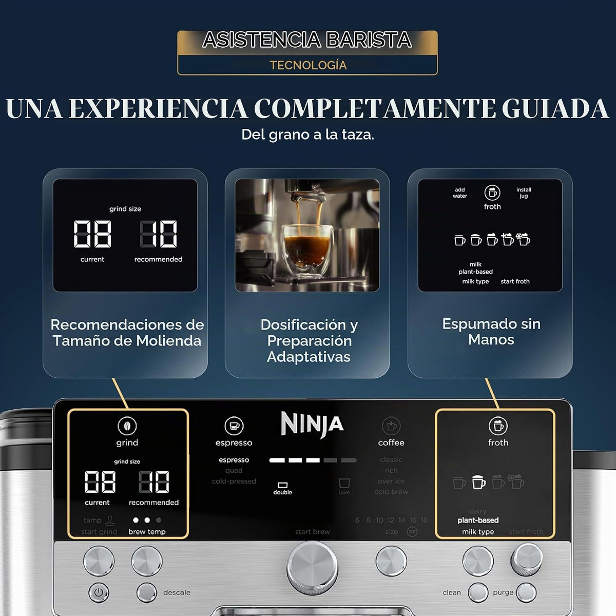 Máquina de Café Espresso Ninja Luxe Café ES601LAA