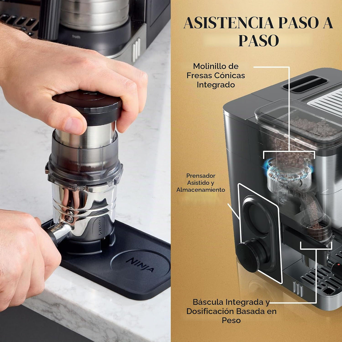 Máquina de Café Espresso Ninja Luxe Café ES601LAA