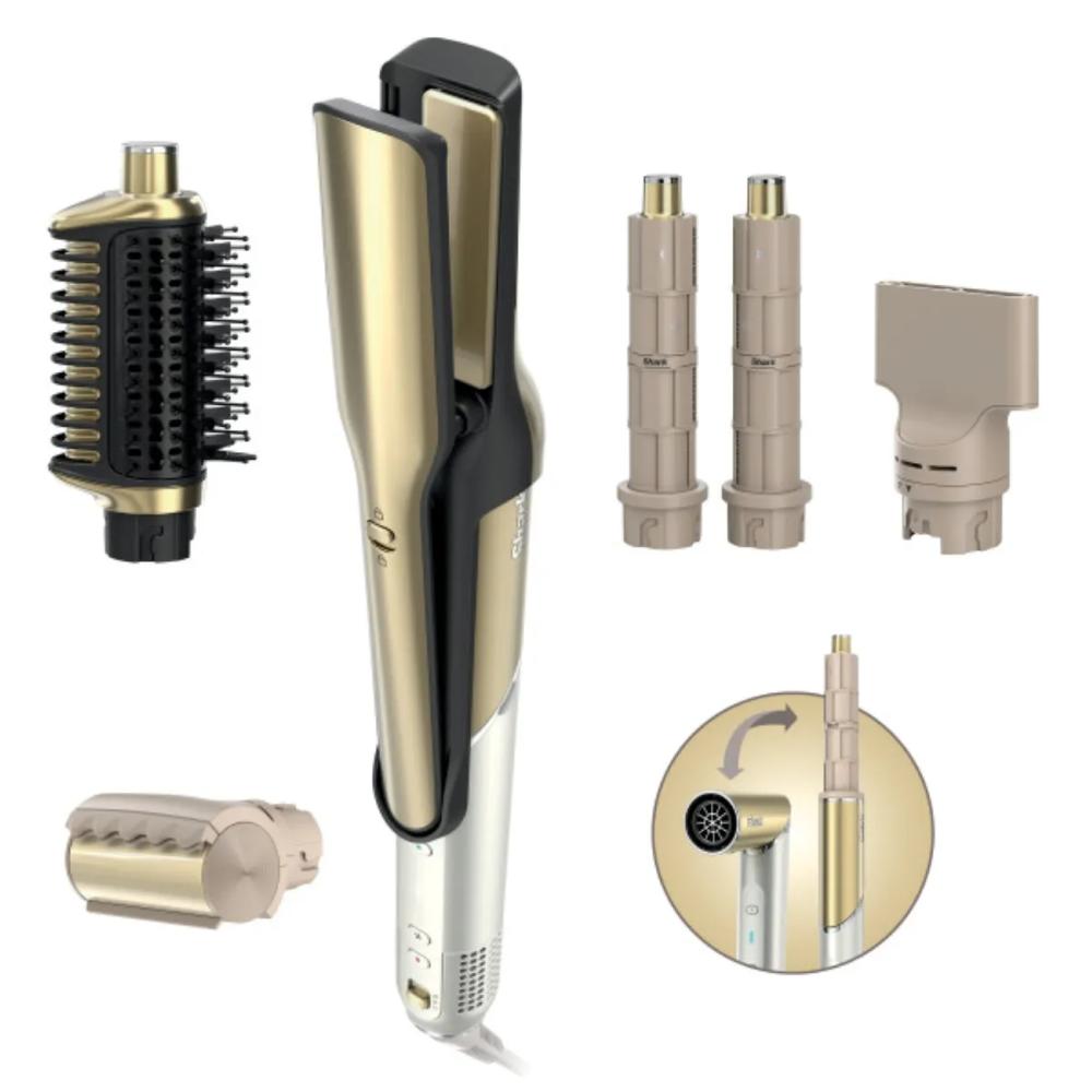 Multiestilizador Shark Glam FlexStyle HD6051S 5 En 1 Secador Rizador Alisador