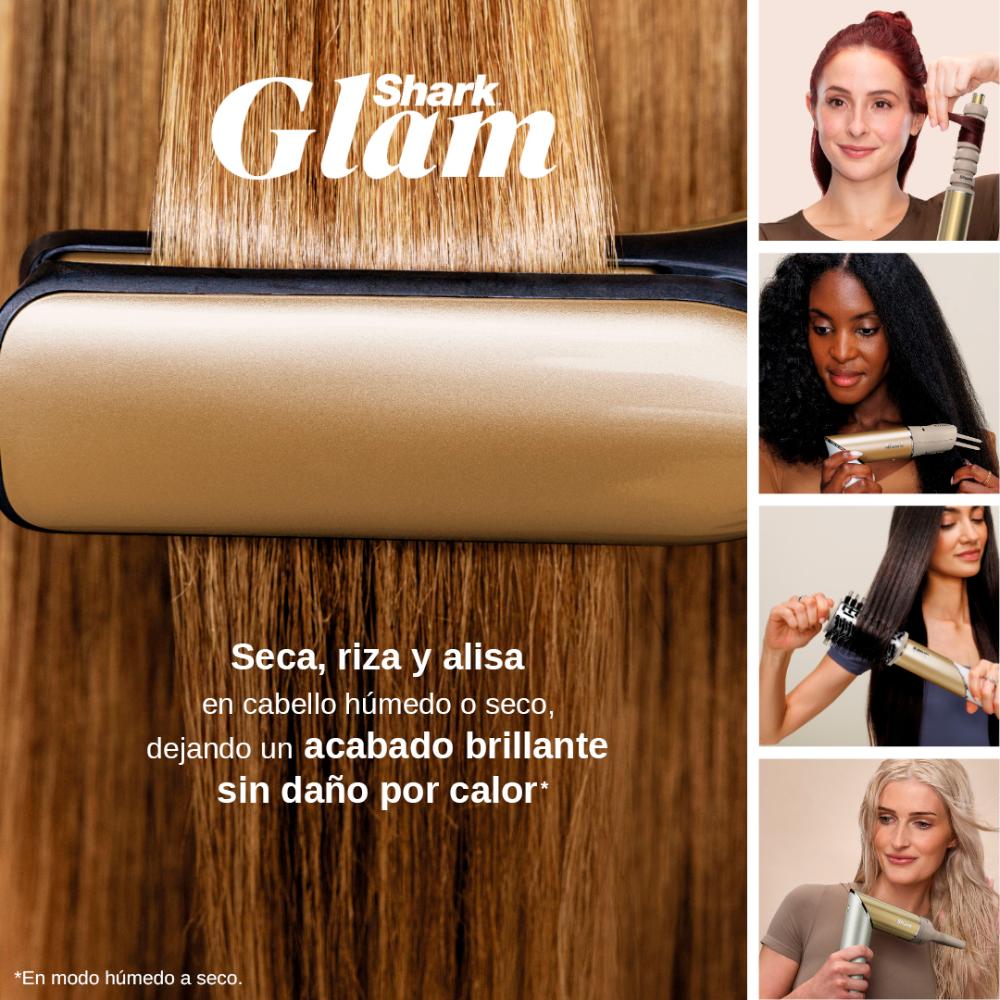 Multiestilizador Shark Glam FlexStyle HD6051S 5 En 1 Secador Rizador Alisador