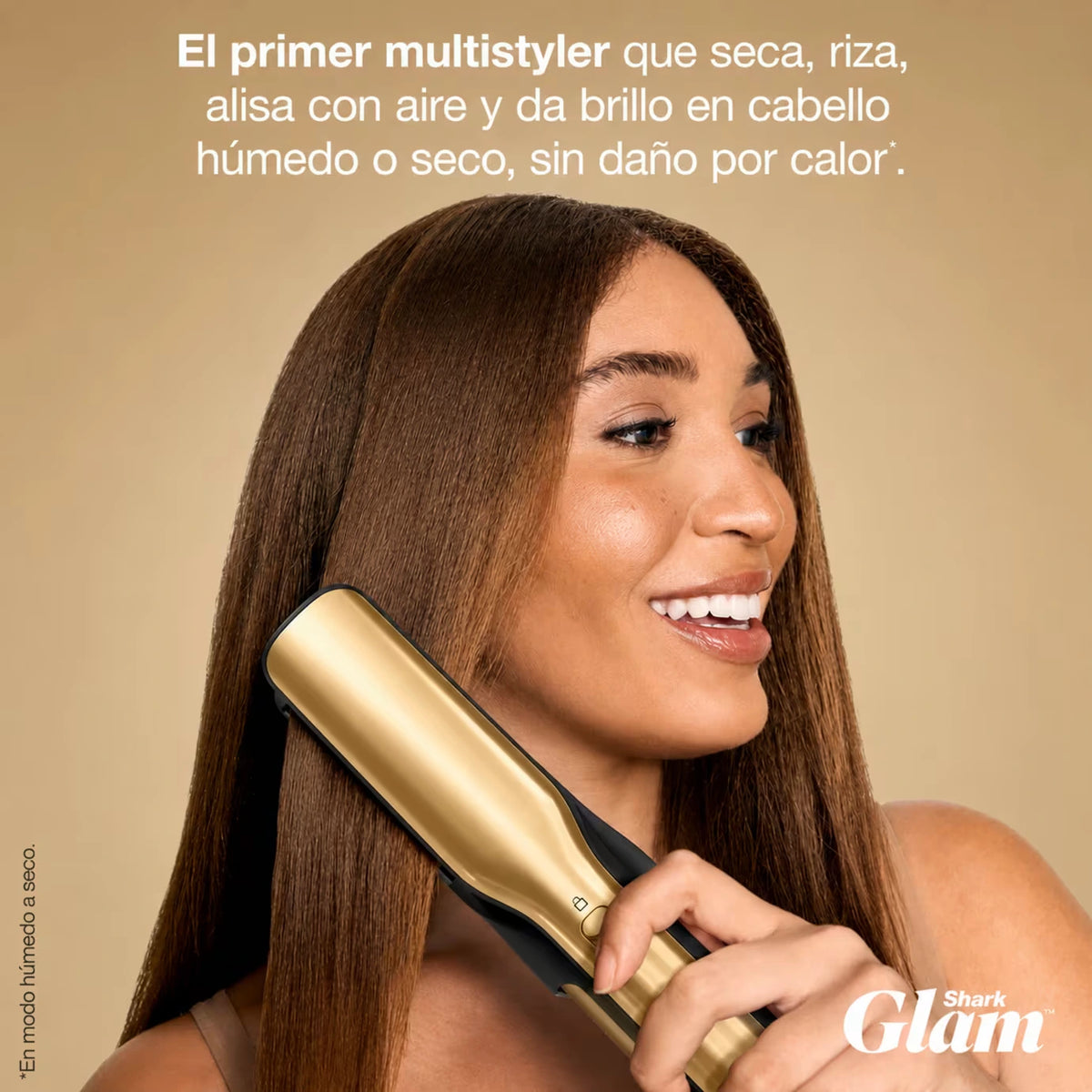 Multiestilizador Shark Glam FlexStyle HD6051S 5 En 1 Secador Rizador Alisador