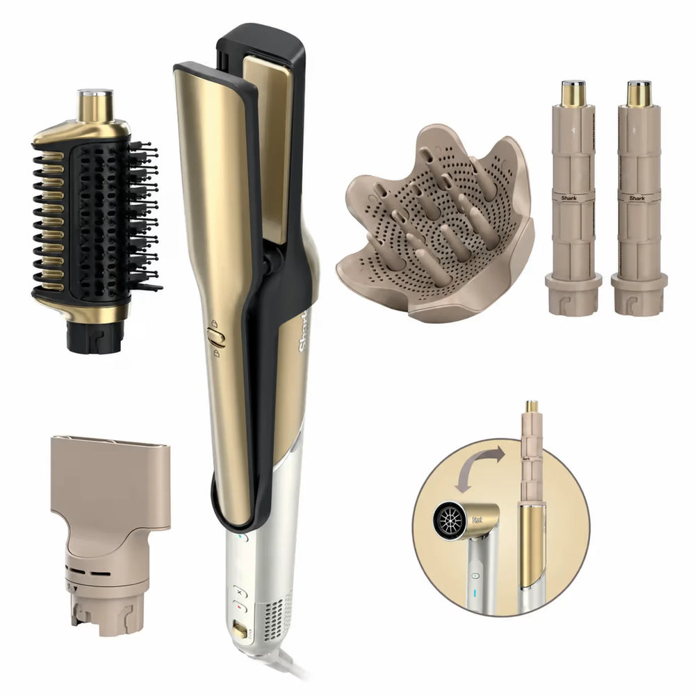 Multiestilizador Shark Glam FlexStyle HD6052S con Difusor 5 En 1 Antifrizz