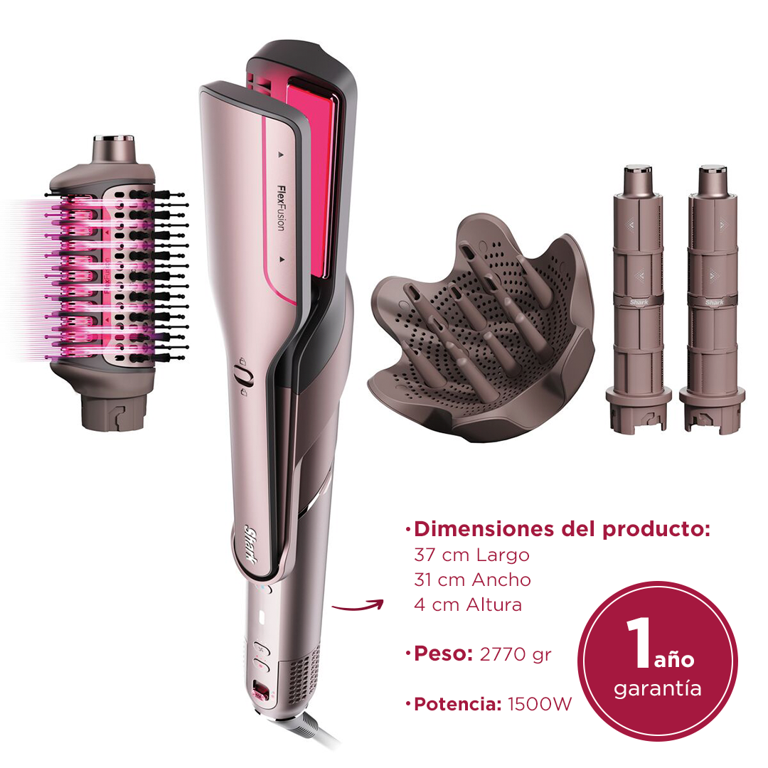Shark Flexfusion Multiestilizador Cabello Rizado y Ondulado - 4 Accesorios