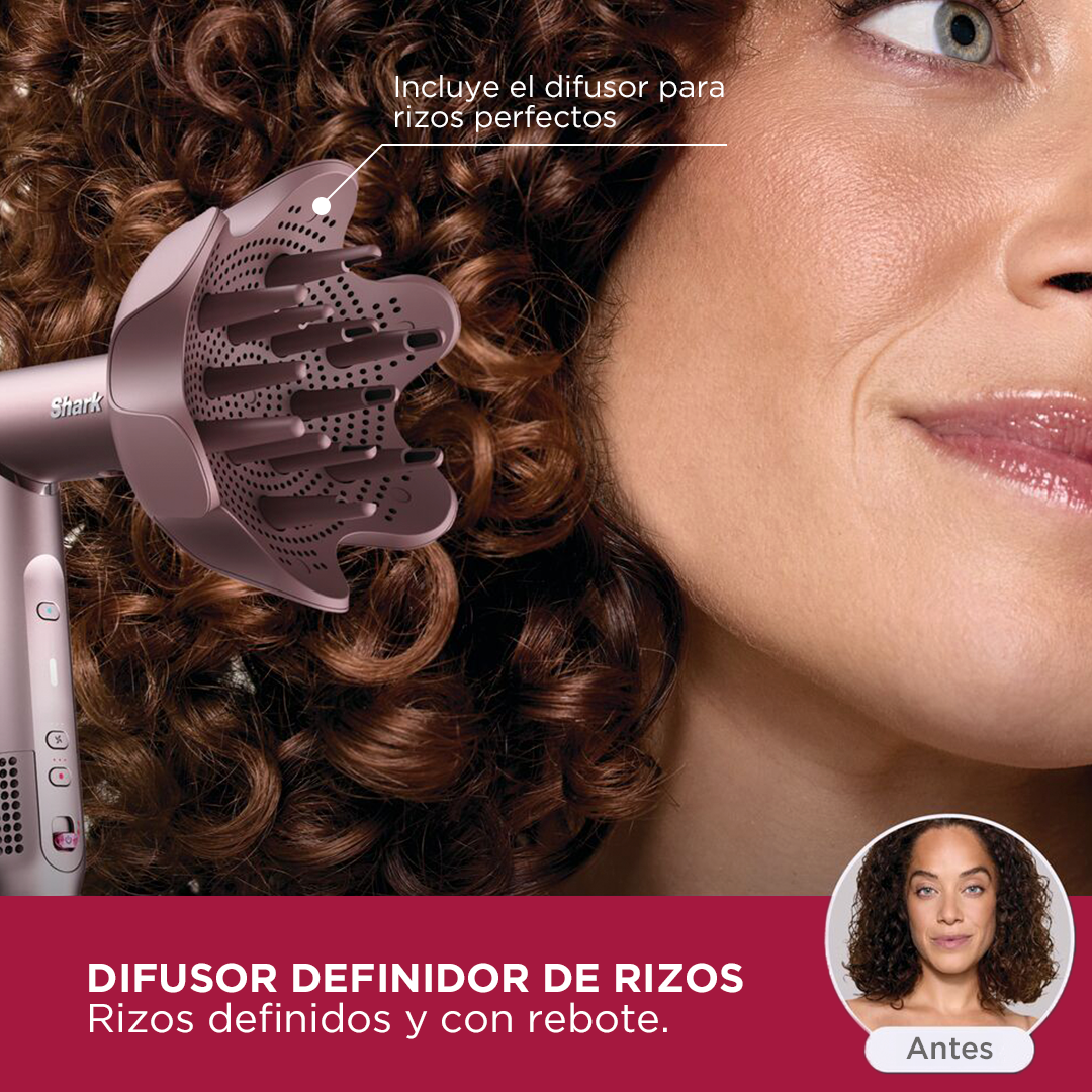 Shark Flexfusion Multiestilizador Cabello Rizado y Ondulado - 4 Accesorios