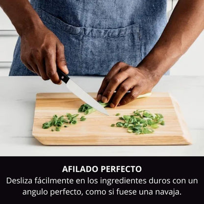 Taco de Cuchillos 7 piezas NEVERDULL Ninja®  K12007 con afilador incluido