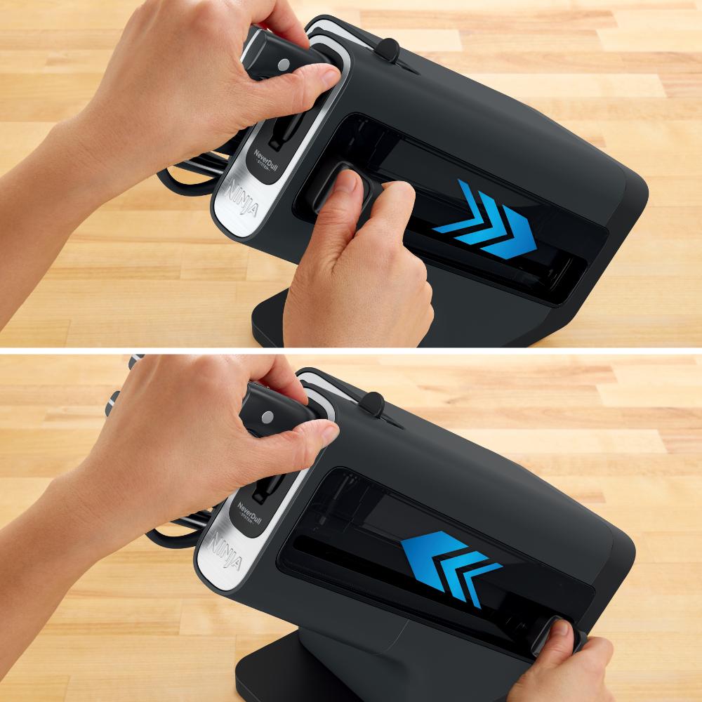 Taco de Cuchillos 7 piezas NEVERDULL Ninja®  K12007 con afilador incluido