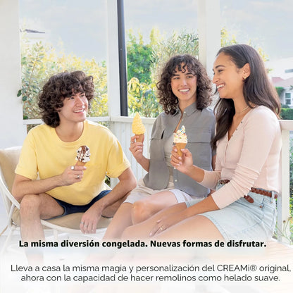Máquina de helado Ninja Swirl by Creami | 6 Programas para Servir en Swirl Estilo Heladería | Incluye 2 Contenedores