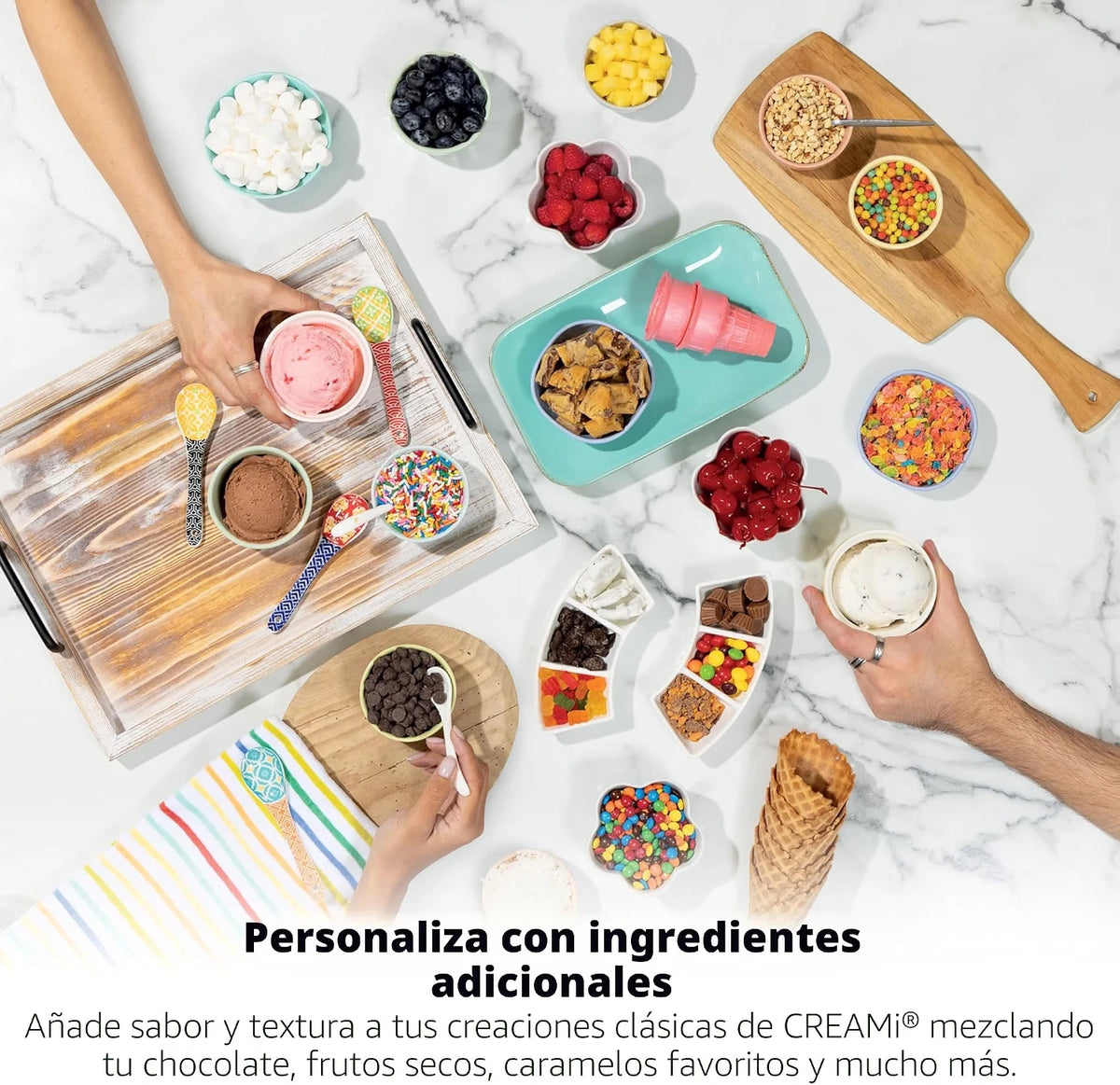 Máquina de helado Ninja Swirl by Creami | 6 Programas para Servir en Swirl Estilo Heladería | Incluye 2 Contenedores