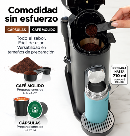 Ninja Pod &amp; Grounds Cafetera Especial de una sola Porción Color Negro