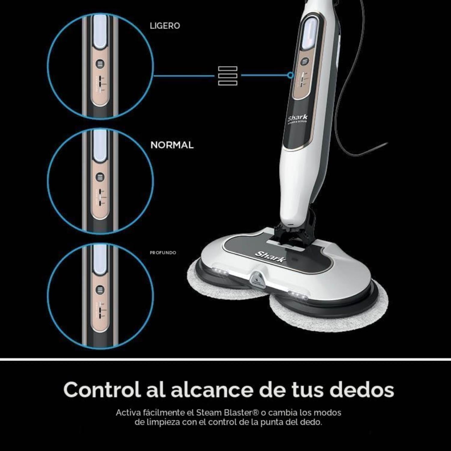 Trapeador a Vapor Shark S8201 Pisos Duros con Steam Blaster