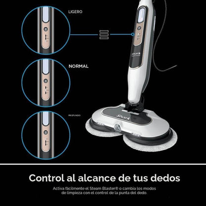 Trapeador a Vapor Shark S8201 Pisos Duros con Steam Blaster
