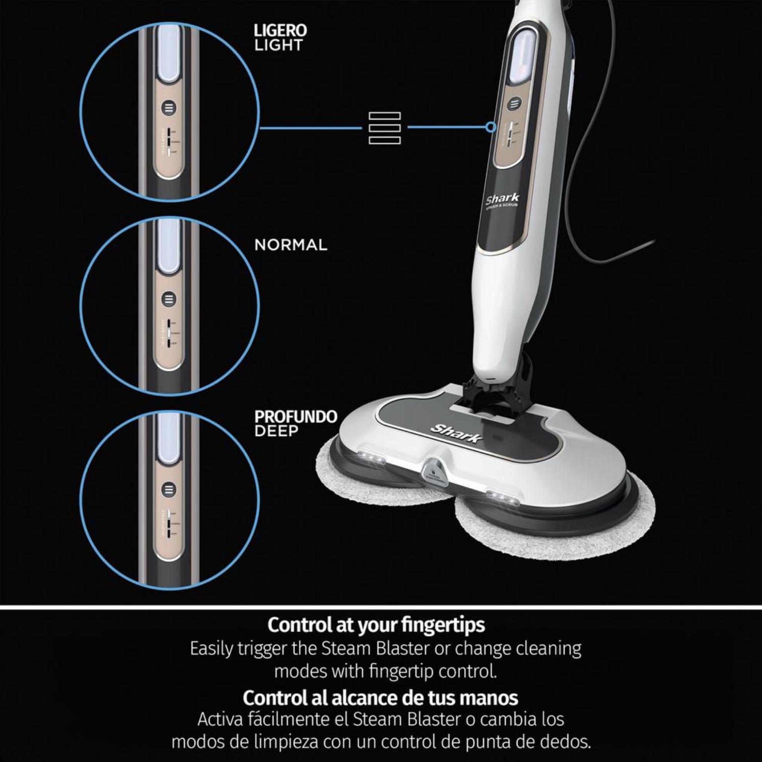 Trapeador a Vapor Shark S8201 Pisos Duros con Steam Blaster