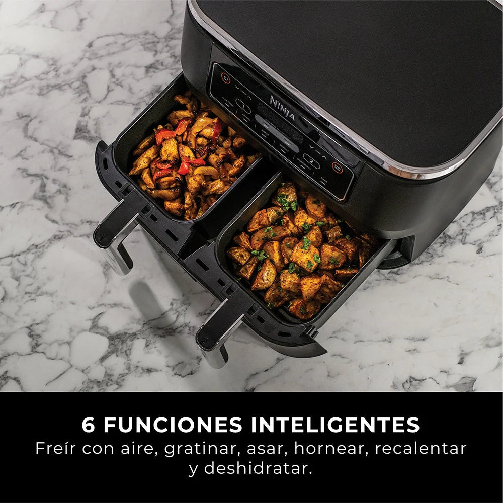 Freidora de Aire Ninja Foodi DualZone 6 en 1 de 7.5 L DZ201LAA