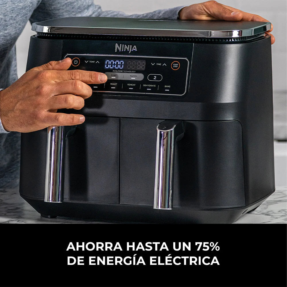 Freidora de Aire Ninja Foodi DualZone 6 en 1 de 7.5 L DZ201LAA