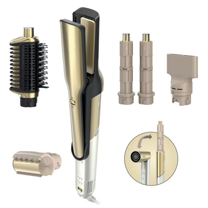 Multiestilizador Shark Glam FlexStyle HD6051S 5 En 1 Secador Rizador Alisador
