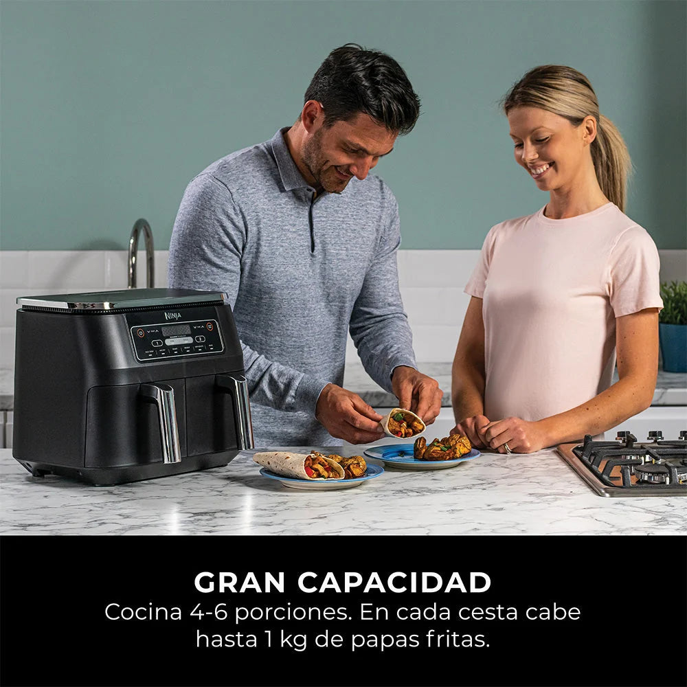 Freidora de Aire Ninja Foodi DualZone 6 en 1 de 7.5 L DZ201LAA