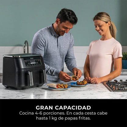 Freidora de Aire Ninja Foodi DualZone 6 en 1 de 7.5 L DZ201LAA