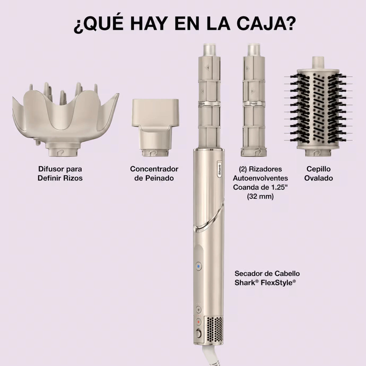 Shark FlexStyle® - Multiestilizador de Cabello HD435 - Rizado y Crespo