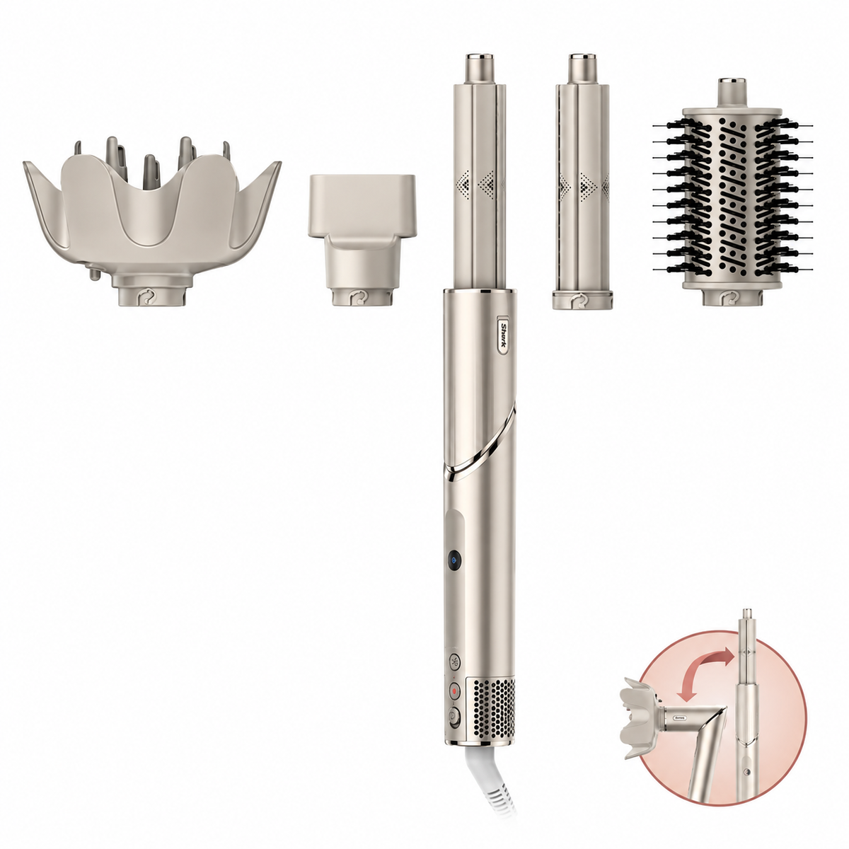 Shark FlexStyle® - Multiestilizador de Cabello HD435 - Rizado y Crespo