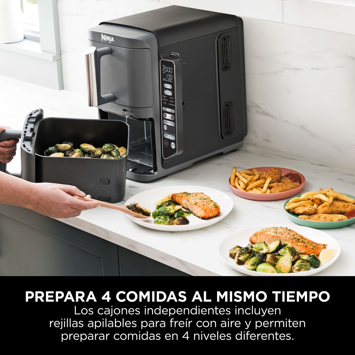 Freidora de Aire Ninja Doublestack Xl de 2 Canastas SL401