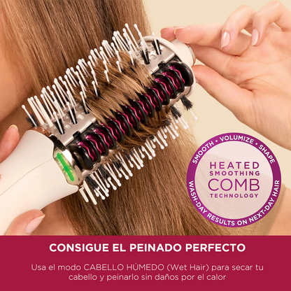 Shark SmoothStyle® - Peine Térmico y Cepillo de Secado HT202 - Húmedo y Seco
