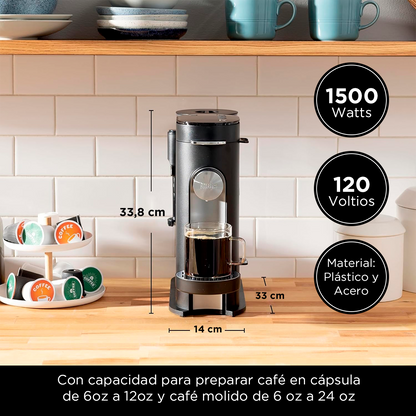 Ninja Pod &amp; Grounds Cafetera Especial De Una Sola Porción Color Negro