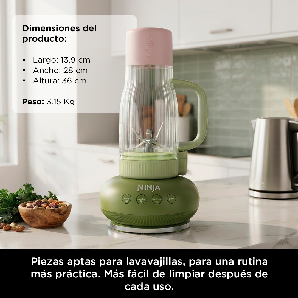Licuadora Personal Ninja Blendboss Verde