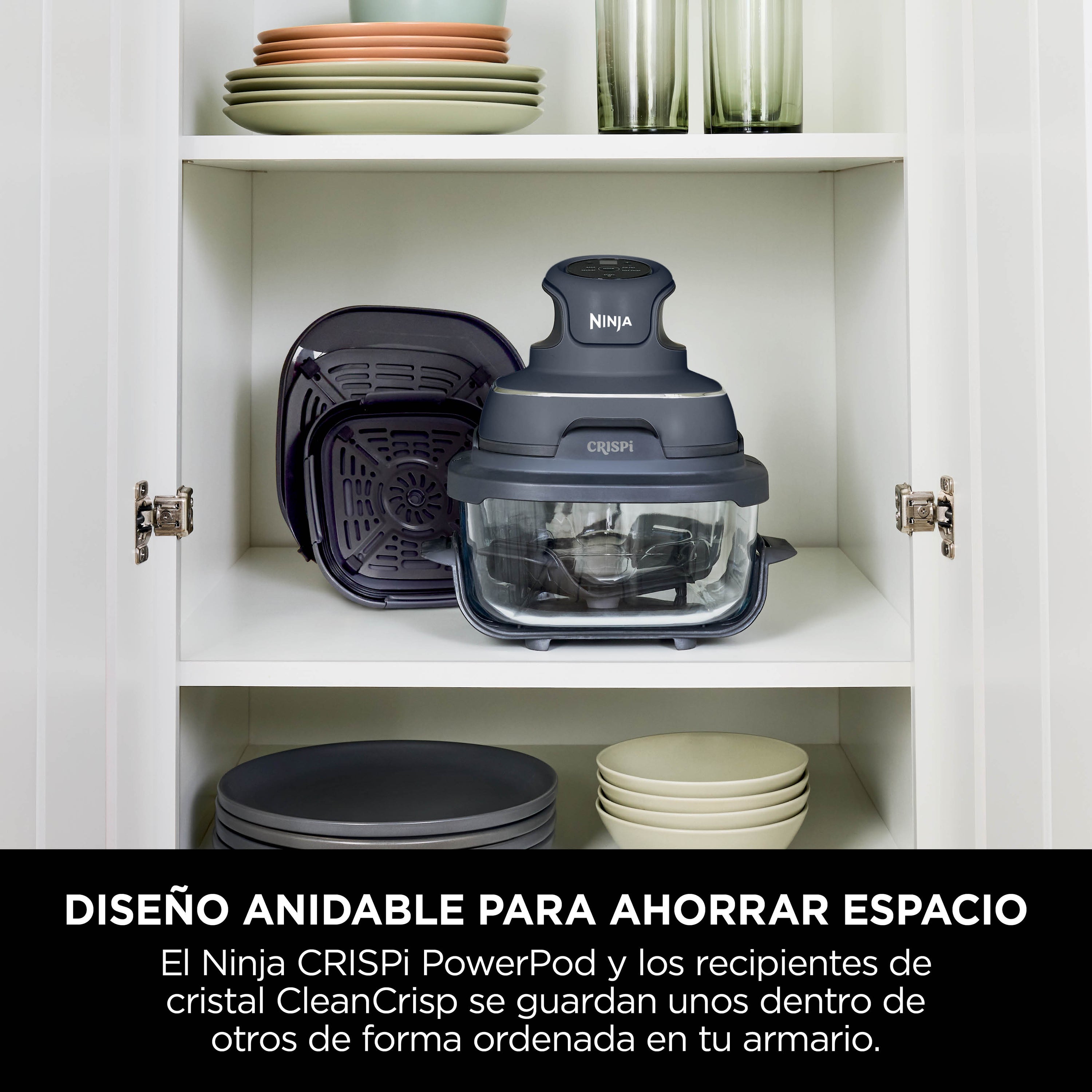 Ninja Crispi Freidora de Aire 4 en 1 FN101GY Gris