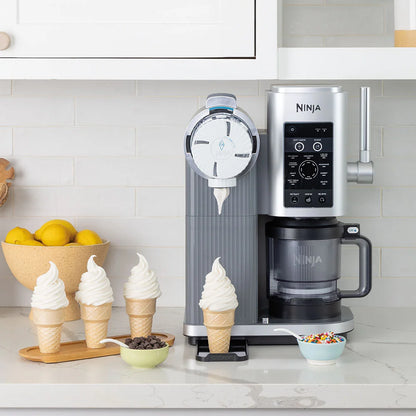 Máquina de helado Ninja Swirl by Creami | 6 Programas para Servir en Swirl Estilo Heladería | Incluye 2 Contenedores